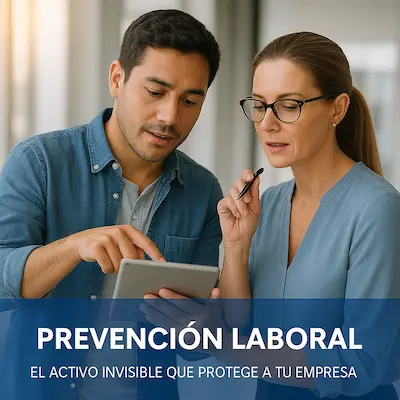 Equipo analizando estrategias de prevención laboral.