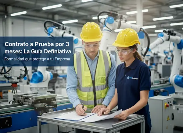 Supervisor revisando un contrato a prueba.