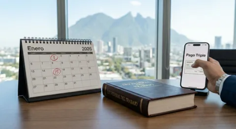 Calendario oficial de días de descanso obligatorio 2026 según la Ley Federal del Trabajo en México.